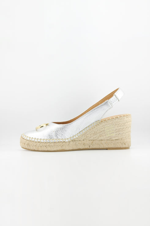 Nivel Embellished Slingback Espadrille Wedges