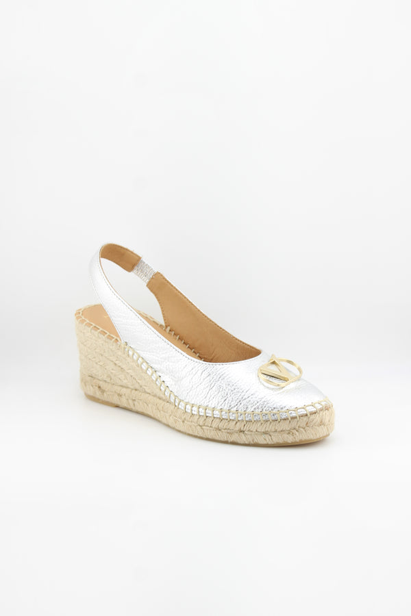 Nivel Embellished Slingback Espadrille Wedges
