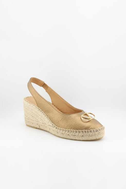 Nivel Embellished Slingback Espadrille Wedges