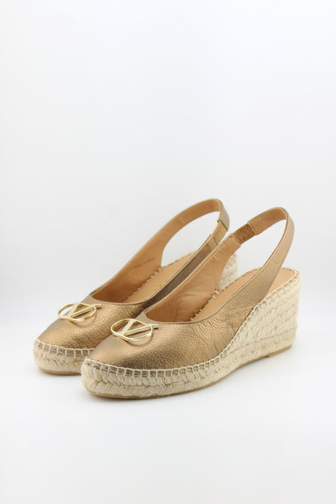 Nivel Embellished Slingback Espadrille Wedges