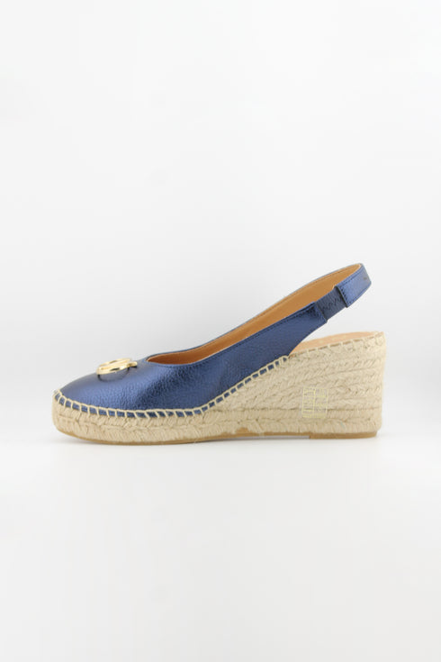 Nivel Embellished Slingback Espadrille Wedges