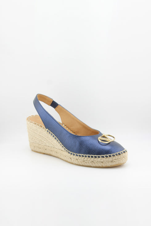 Nivel Embellished Slingback Espadrille Wedges
