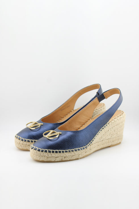 Nivel Embellished Slingback Espadrille Wedges