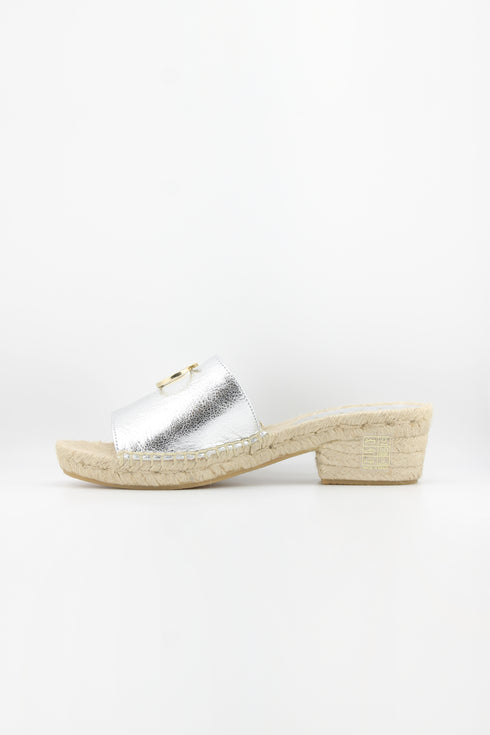 Nivel Espadrille Slide Sandals with Buckle