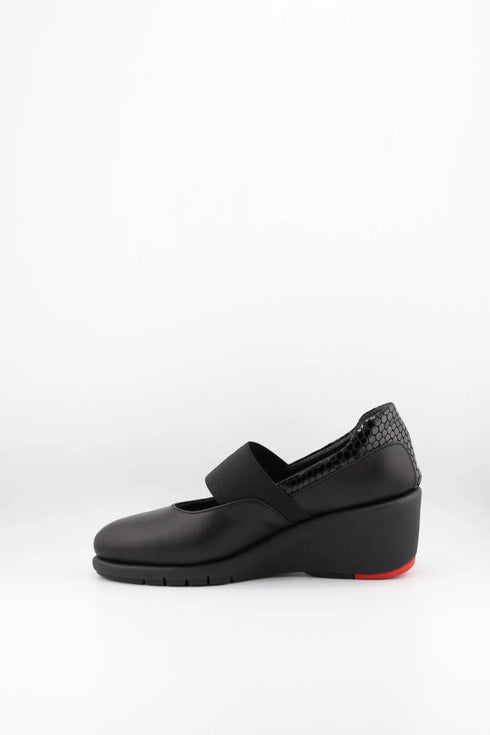 DFC Relax Elastic Strap Wedge Loafer Shoe