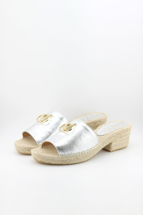 Nivel Espadrille Slide Sandals with Buckle