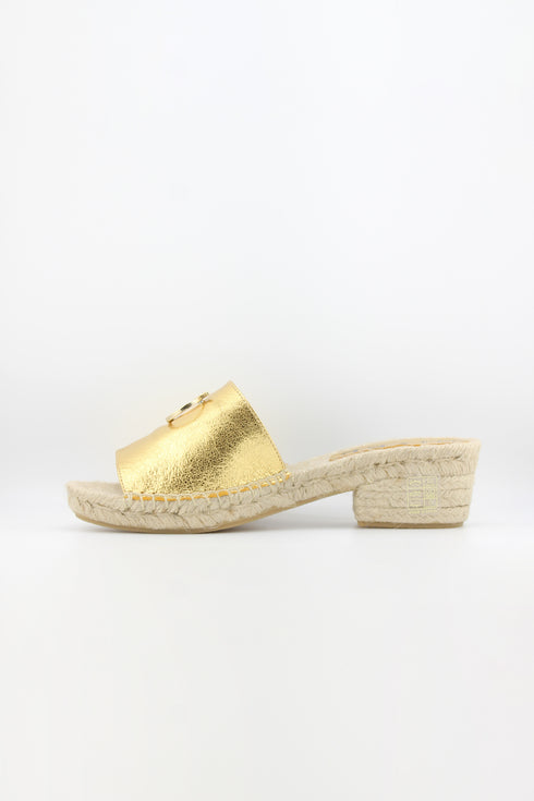 Nivel Espadrille Slide Sandals with Buckle