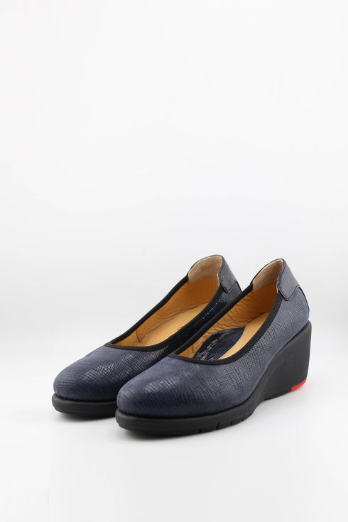 DFC Relax Textured Wedge Slip-On Loafers