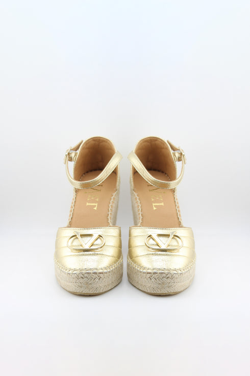 Nivel Espadrille Wedge Sandals with Ankle Strap