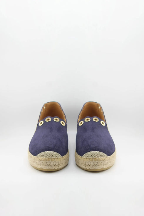 Nivel Scalloped Espadrille with Eyelet Trim