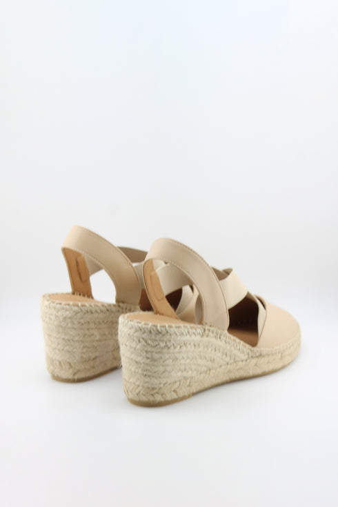 Jutelia Espadrille Wedge Sandals with Cross Straps