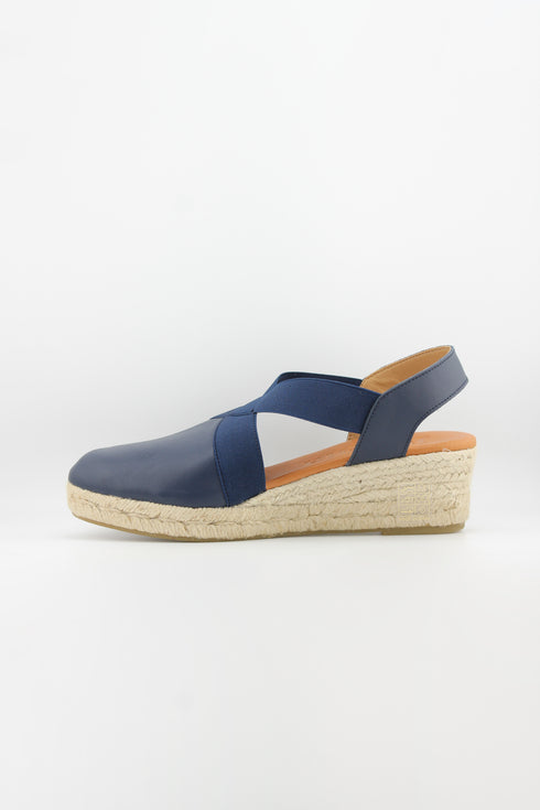 Jutelia Cross Strap Espadrille Wedge Sandals