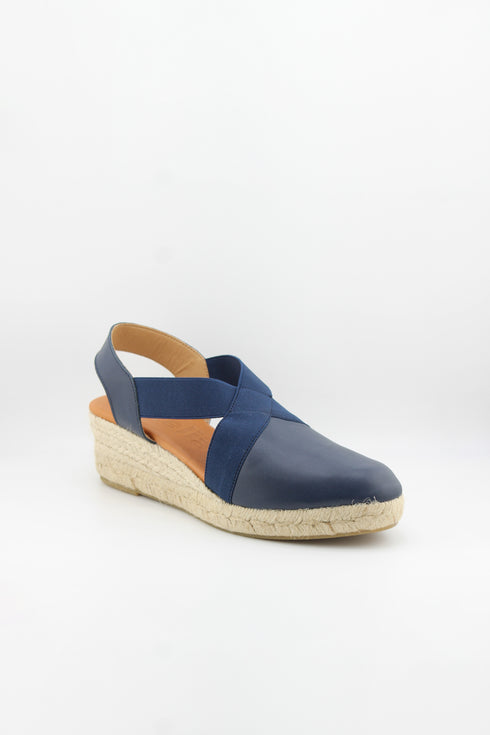 Jutelia Cross Strap Espadrille Wedge Sandals
