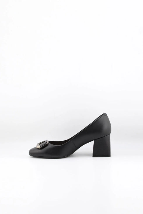 Capelli Rossi Block Heel Buckle Detail Pumps