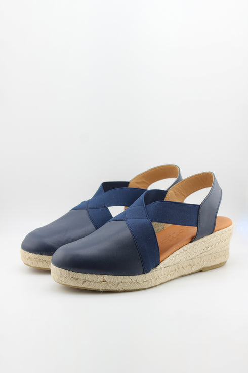 Jutelia Cross Strap Espadrille Wedge Sandals