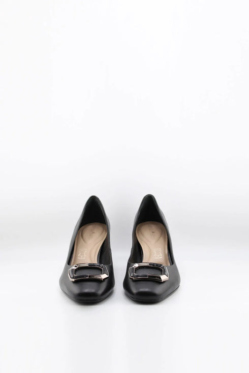 Capelli Rossi Block Heel Buckle Detail Pumps