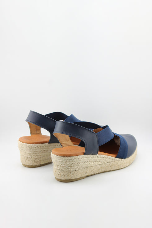 Jutelia Cross Strap Espadrille Wedge Sandals