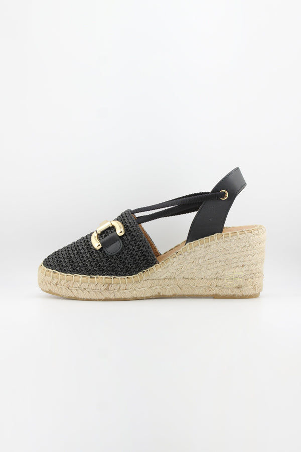 Jutelia Woven Slingback Wedge Espadrilles