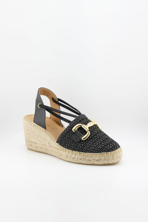 Jutelia Woven Slingback Wedge Espadrilles