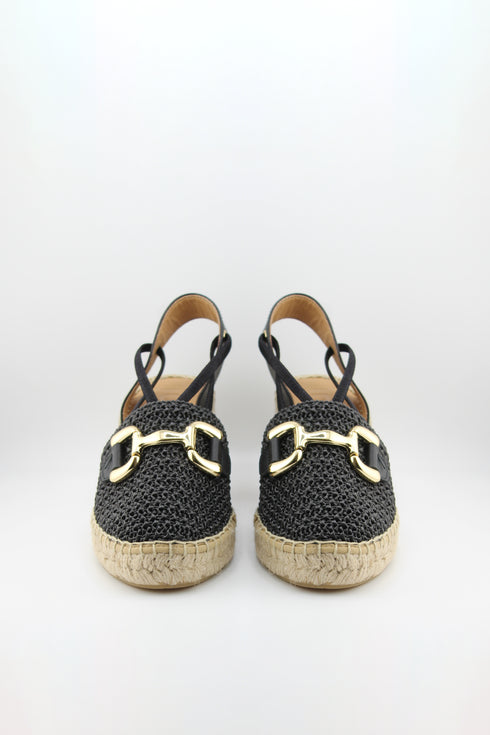 Jutelia Woven Slingback Wedge Espadrilles