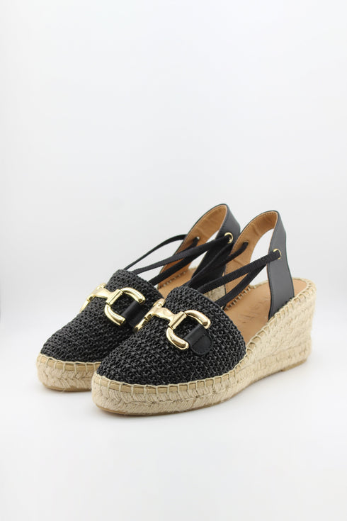Jutelia Woven Slingback Wedge Espadrilles