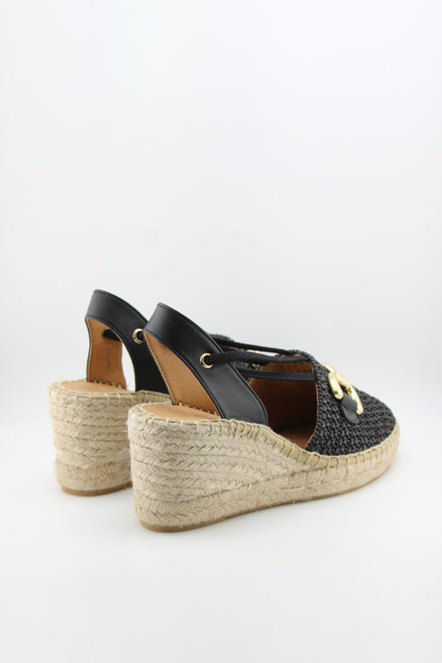 Jutelia Woven Slingback Wedge Espadrilles