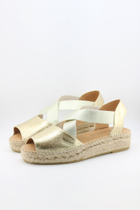 Jutelia Crisscross Espadrille Platform Sandals