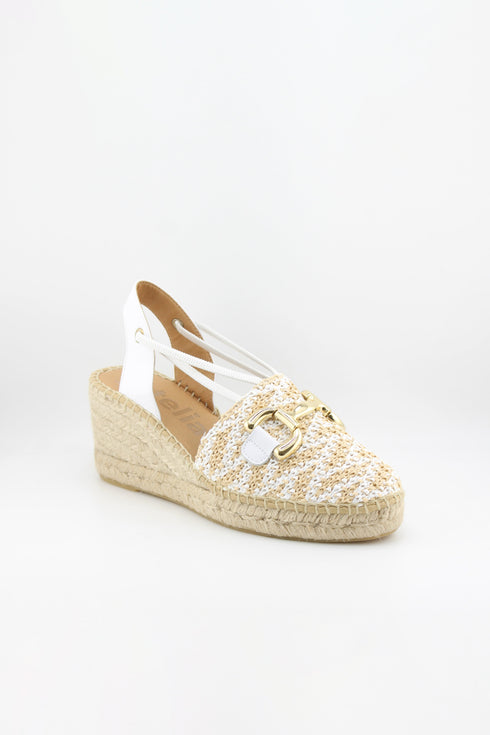 Jutelia Woven Slingback Wedge Espadrilles