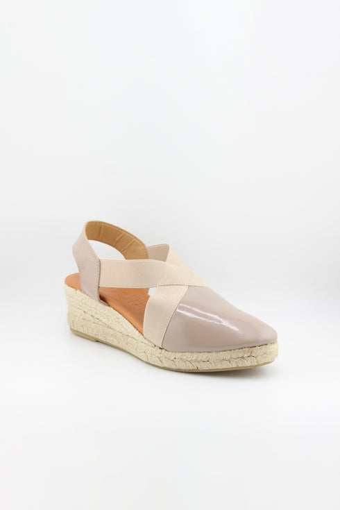 Jutelia Cross Strap Espadrille Wedge Sandals