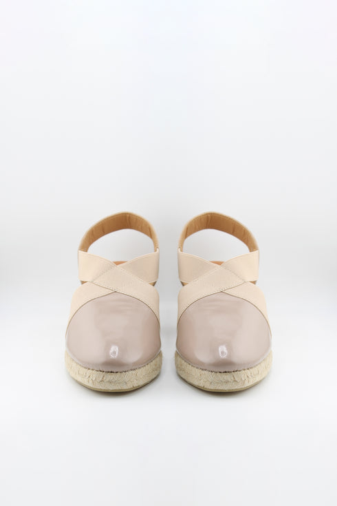 Jutelia Cross Strap Espadrille Wedge Sandals