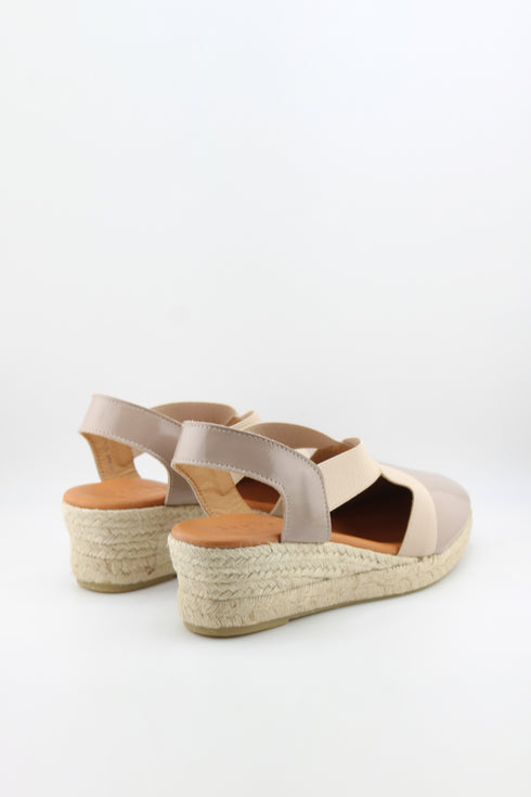 Jutelia Cross Strap Espadrille Wedge Sandals