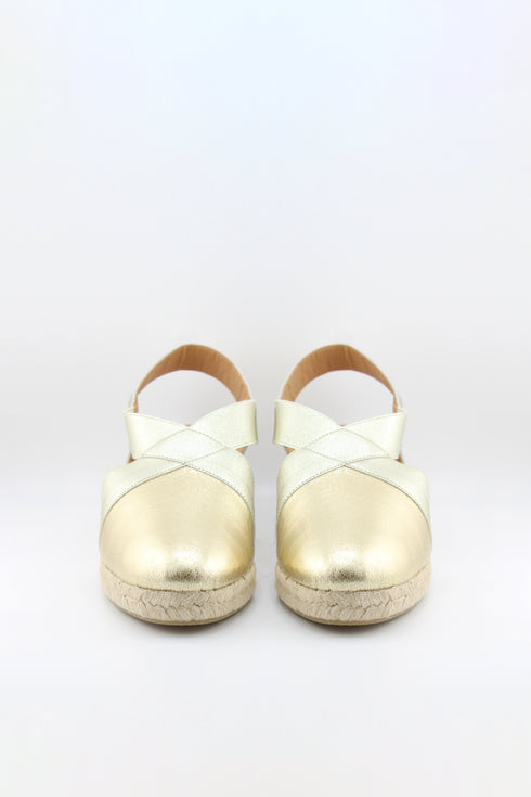 Jutelia Cross Strap Espadrille Wedge Sandals