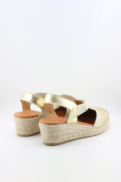 Jutelia Cross Strap Espadrille Wedge Sandals