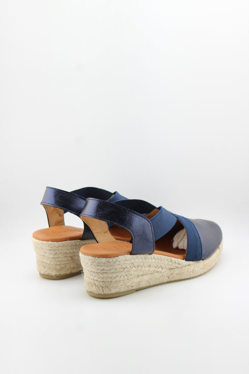 Jutelia Cross Strap Espadrille Wedge Sandals