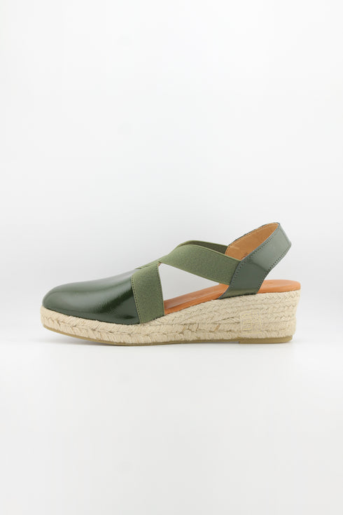 Jutelia Cross Strap Espadrille Wedge Sandals