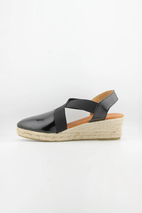 Jutelia Cross Strap Espadrille Wedge Sandals