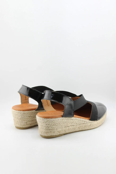 Jutelia Cross Strap Espadrille Wedge Sandals