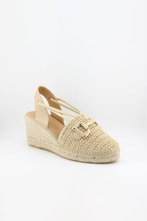 Jutelia Woven Slingback Wedge Espadrilles