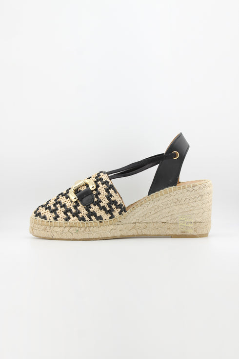Jutelia Woven Slingback Wedge Espadrilles