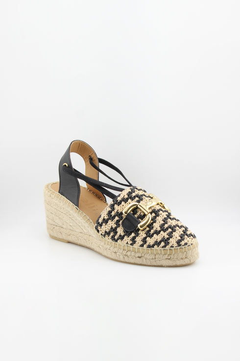 Jutelia Woven Slingback Wedge Espadrilles