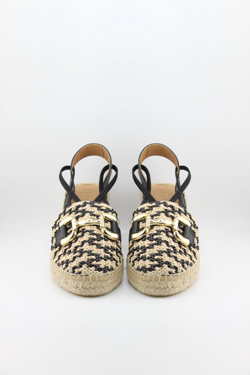 Jutelia Woven Slingback Wedge Espadrilles