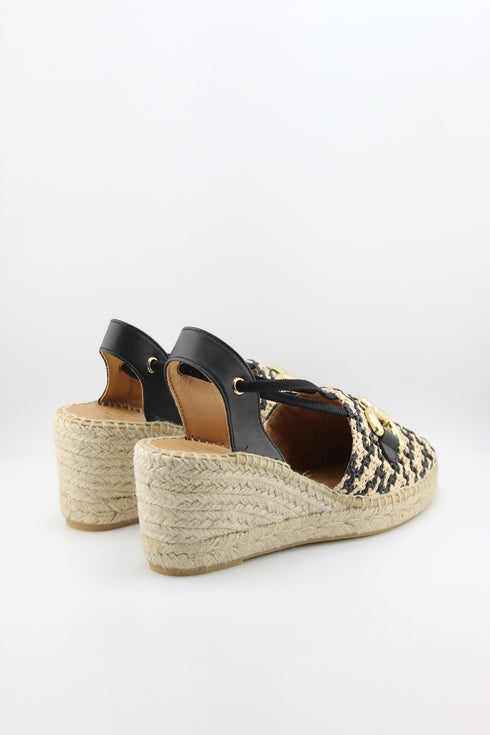 Jutelia Woven Slingback Wedge Espadrilles