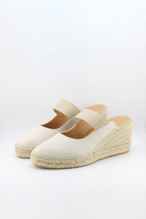Jutelia Espadrille Wedge Mule Sandals