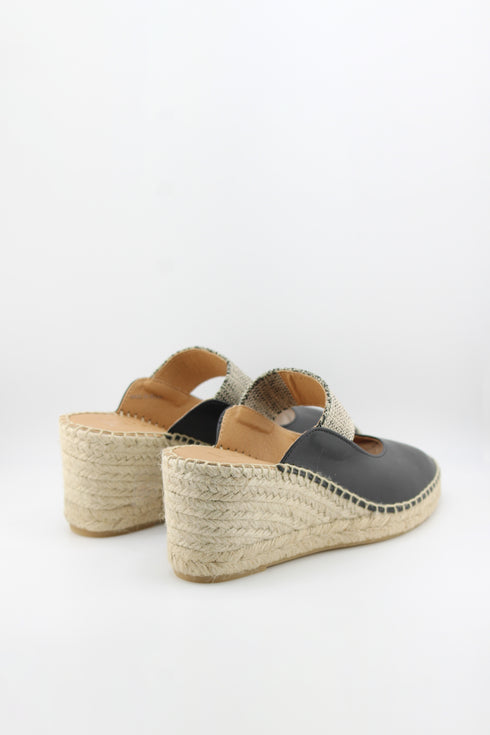 Jutelia Espadrille Wedge Mule Sandals