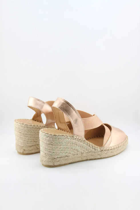 Jutelia Crisscross Strap Espadrille Wedge Sandals