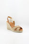 Jutelia Criss-Cross Woven Espadrille Wedge with Slingback Strap