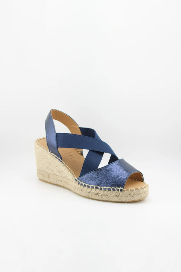 Jutelia Crisscross Strap Espadrille Wedge Sandals