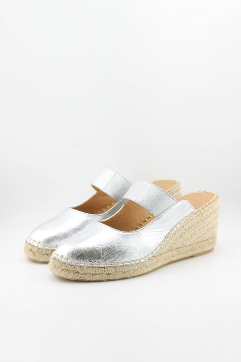 Jutelia Espadrille Wedge Mule Sandals