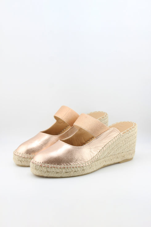 Jutelia Espadrille Wedge Mule Sandals