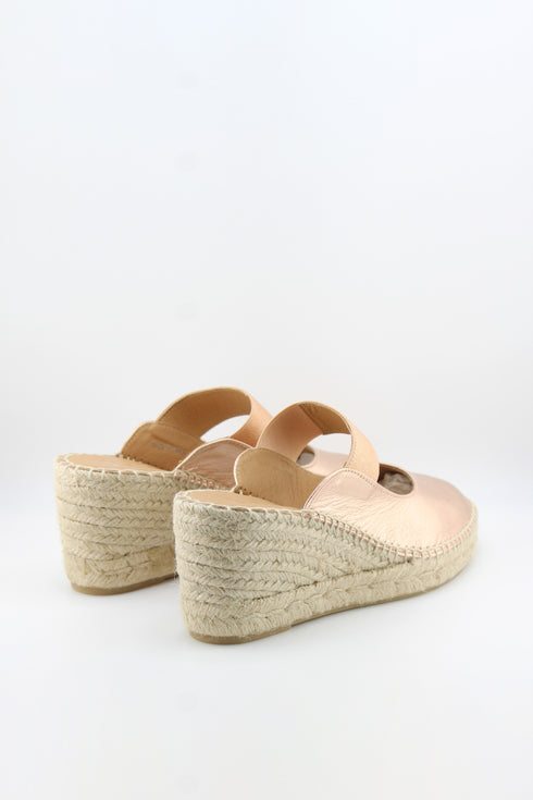 Jutelia Espadrille Wedge Mule Sandals